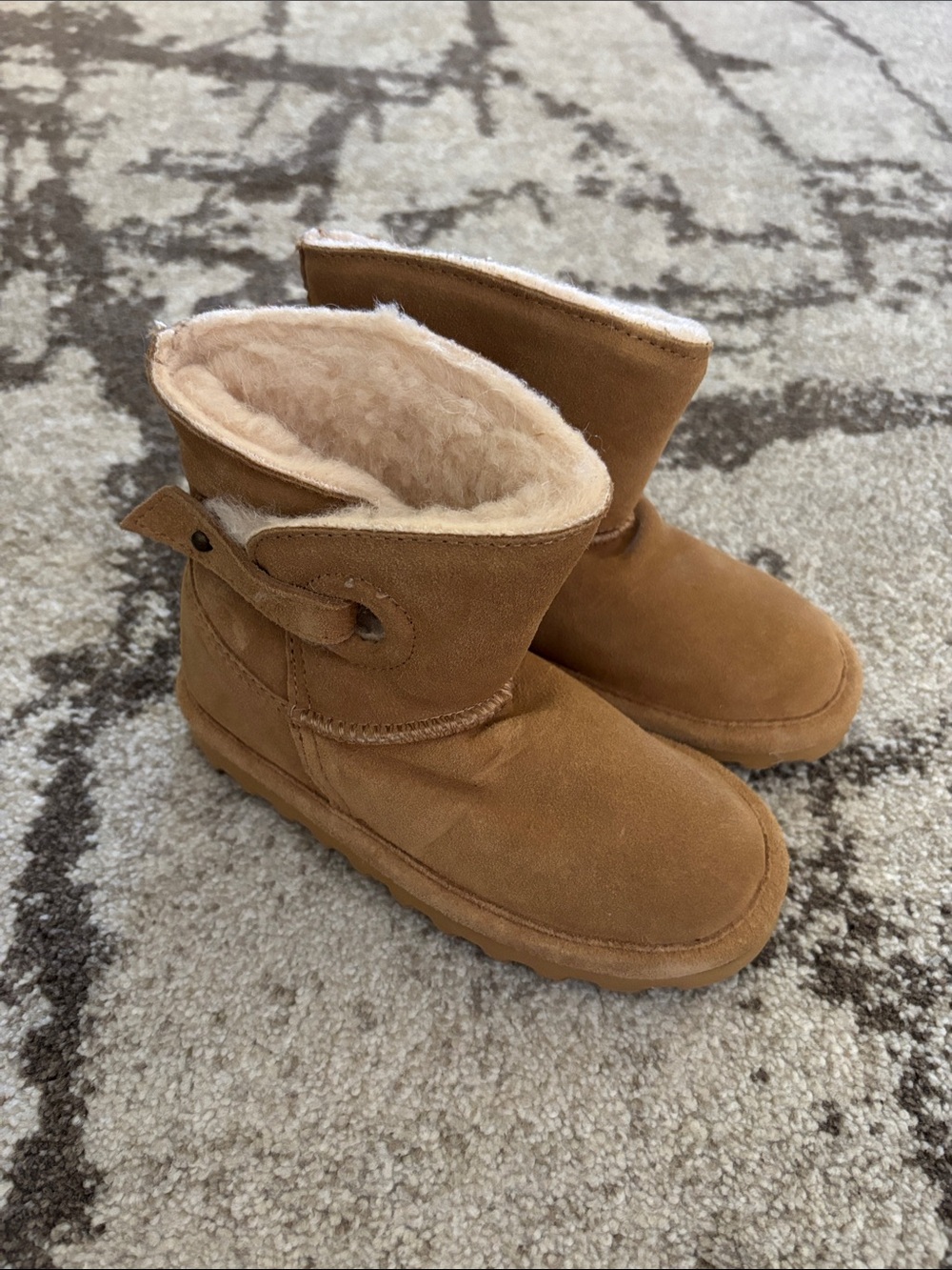 Bearpaw  - Kids Suede Shearling Winter Boots Adorable!!
